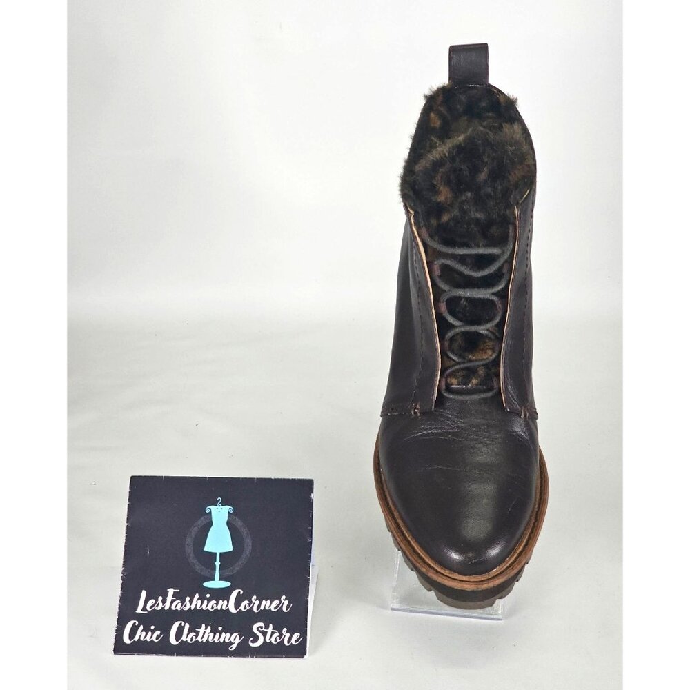 Kelsi Dagger Women's Brown Leather  Brooklyn Patterson Hiking Boots Size 10 286 - Picture 16 of 16